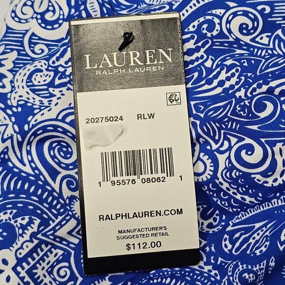 Lauren Ralph Lauren Paisley Twist Front Underwire Tankini Swim Top - Picture 7 of 7